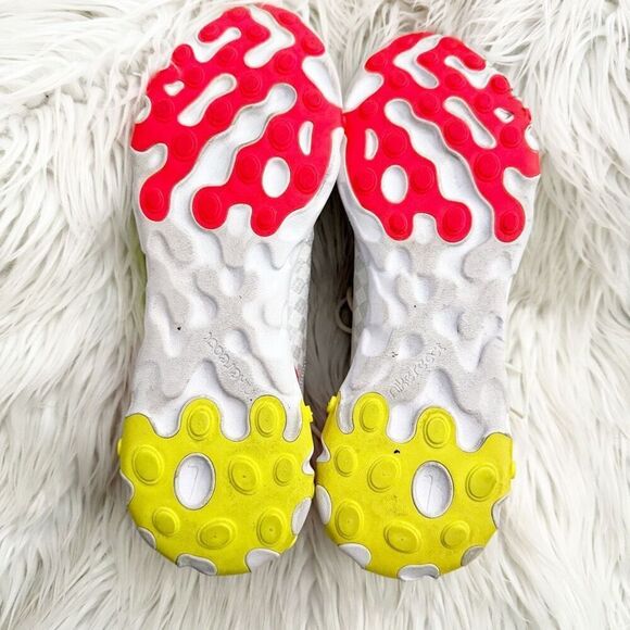 NIKE | Nike React Element 55 White Crimson Volt Neon Yellow Red/Orange | 10.5 - Picture 6 of 7